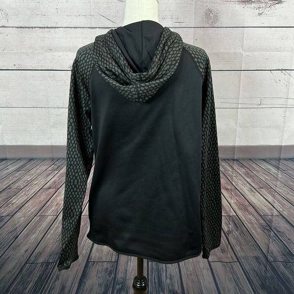 Nike Mens Therma Fit Hoodie size Medium Black Long Sleeve Fleece Lined Pull Over - Picture 4 of 10